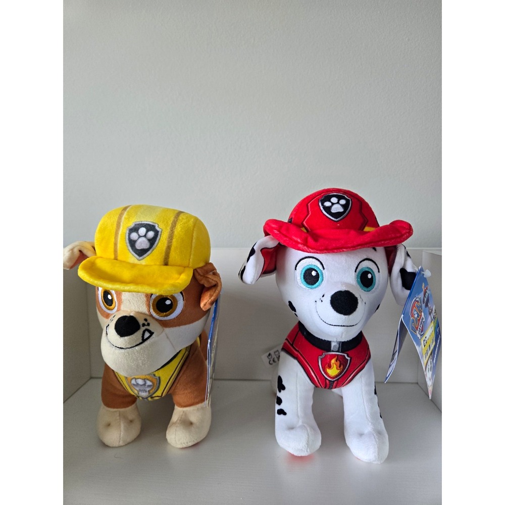 PAW Patrol Rubble & Marshall Dog Plush Set
